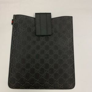 Black Guccissima Ipad Case Tech Accessory